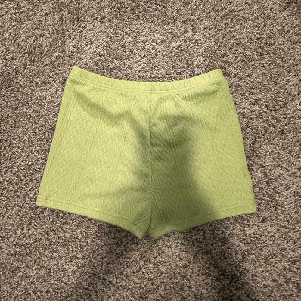 Green lounge shorts